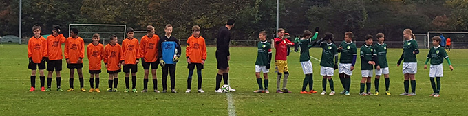 Das Hinrundenspiel unserer D1-Junioren gegen den FC Stätzling ging leider mit 6:1 auf fremdem Platz verloren.