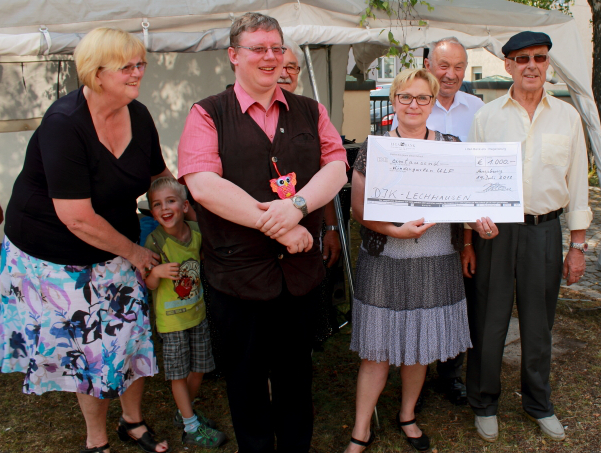 DJK Augsburg-Lechhausen sammelt 1000 Euro zugunsten des neuen Kindergartens ULF