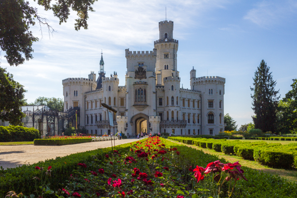 Das Schloss Frauenberg nahe Budweis