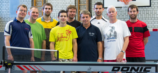 Teilnehmer an der Einzel-Vereinsmeisterschaft im Tischtennis der DJK Lechhausen 2014