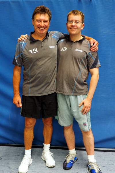 Die Doppelvereinsmeister 2014 der DJK Lechhausen im Tischtennis